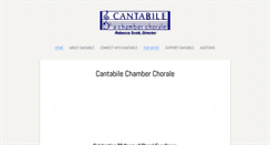 Desktop Screenshot of cantabilechamberchorale.com
